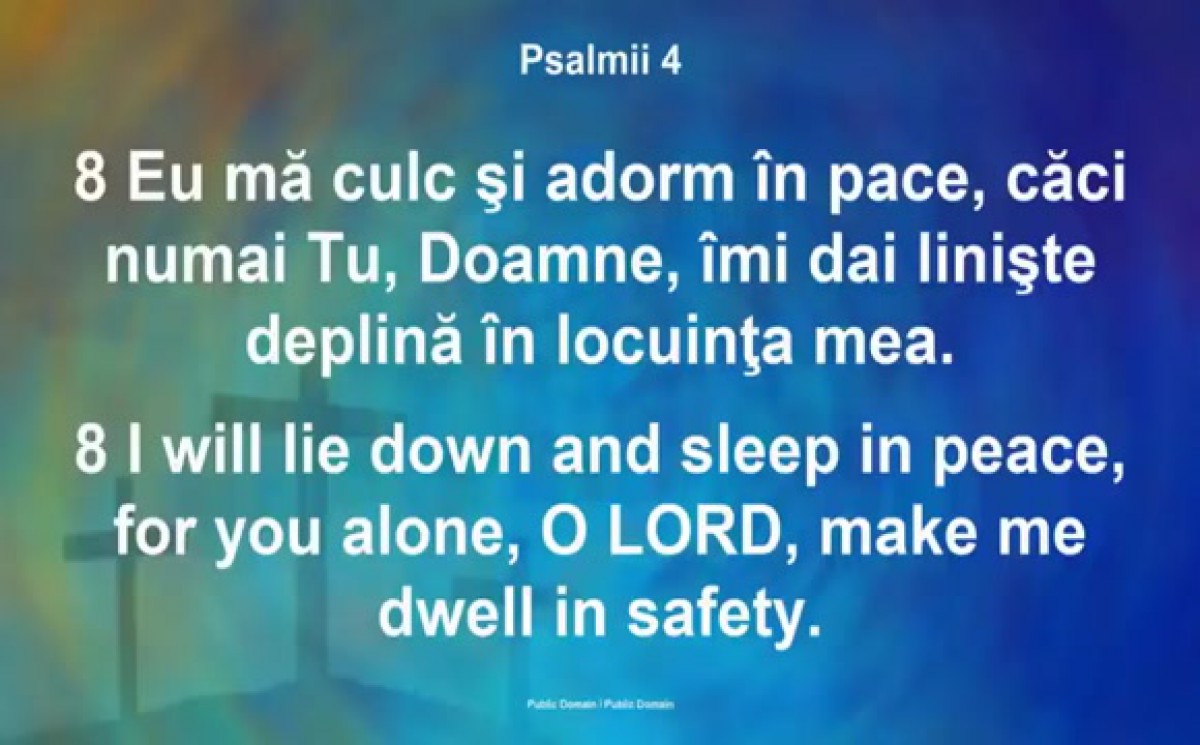 Psalmul 4 - Rugăciunea de seară