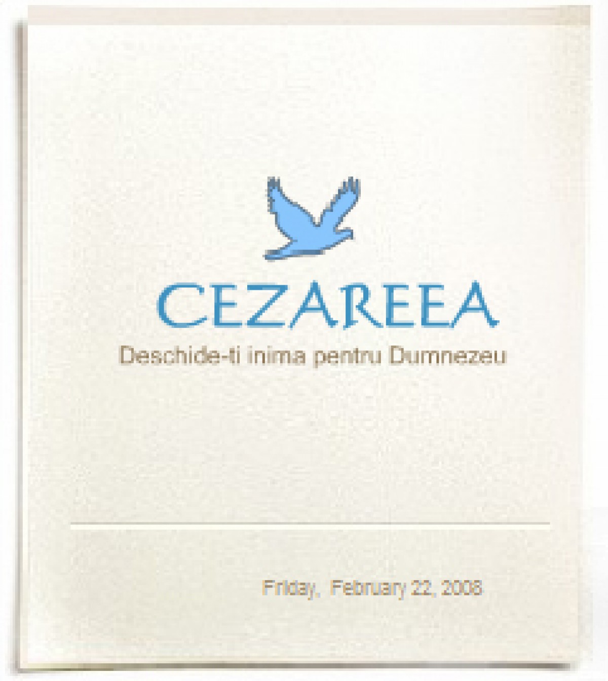 Evanghelizare, Cezareea, Resita