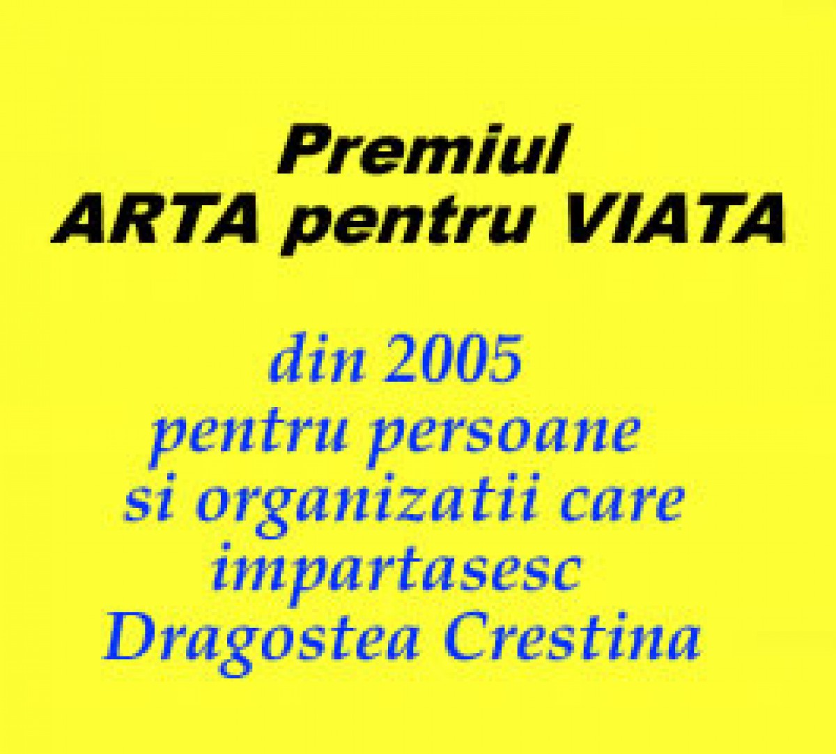 Premiul arta pentru viata 2009 Radio Filadelfia