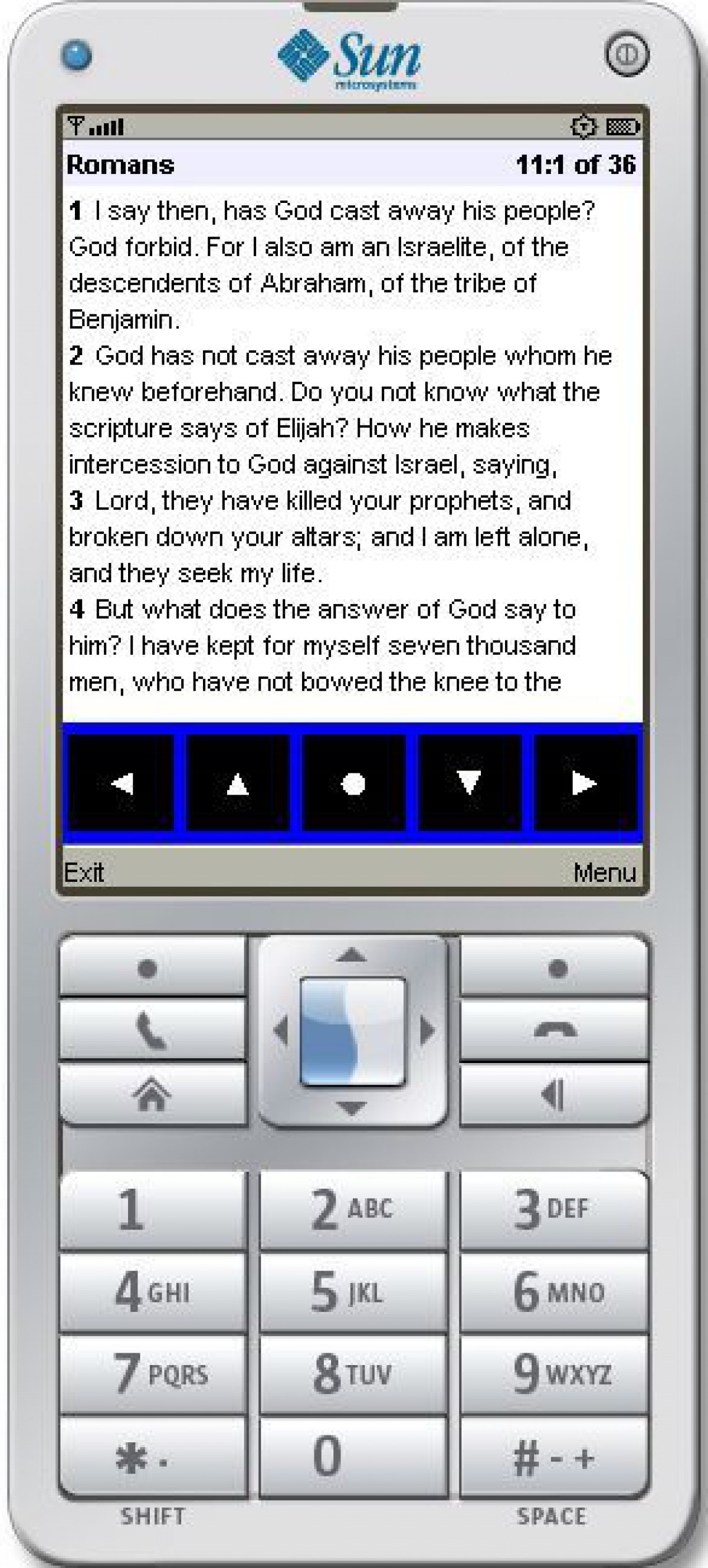 BiblePhone pentru dispozitive mobile cu ecran senzitiv (TouchScreen)