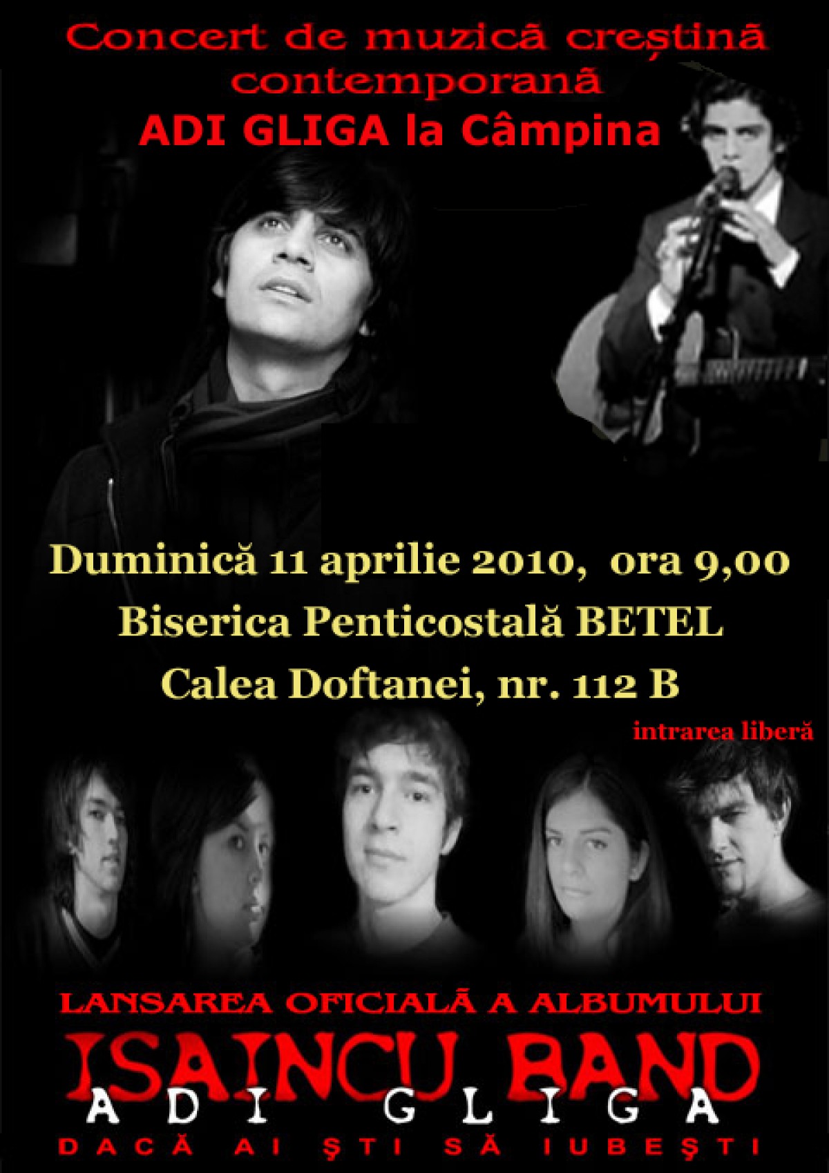 Adi Gliga & Isaincu Band cântă în Prahova