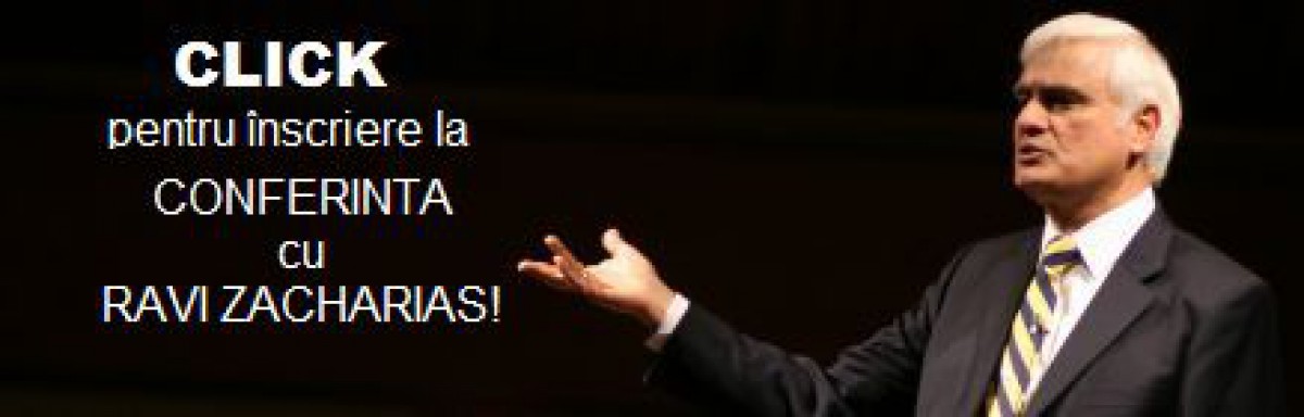 Înscriere pentru acces la transmiterea live pe internet a conferinţei cu Ravi Zacharias