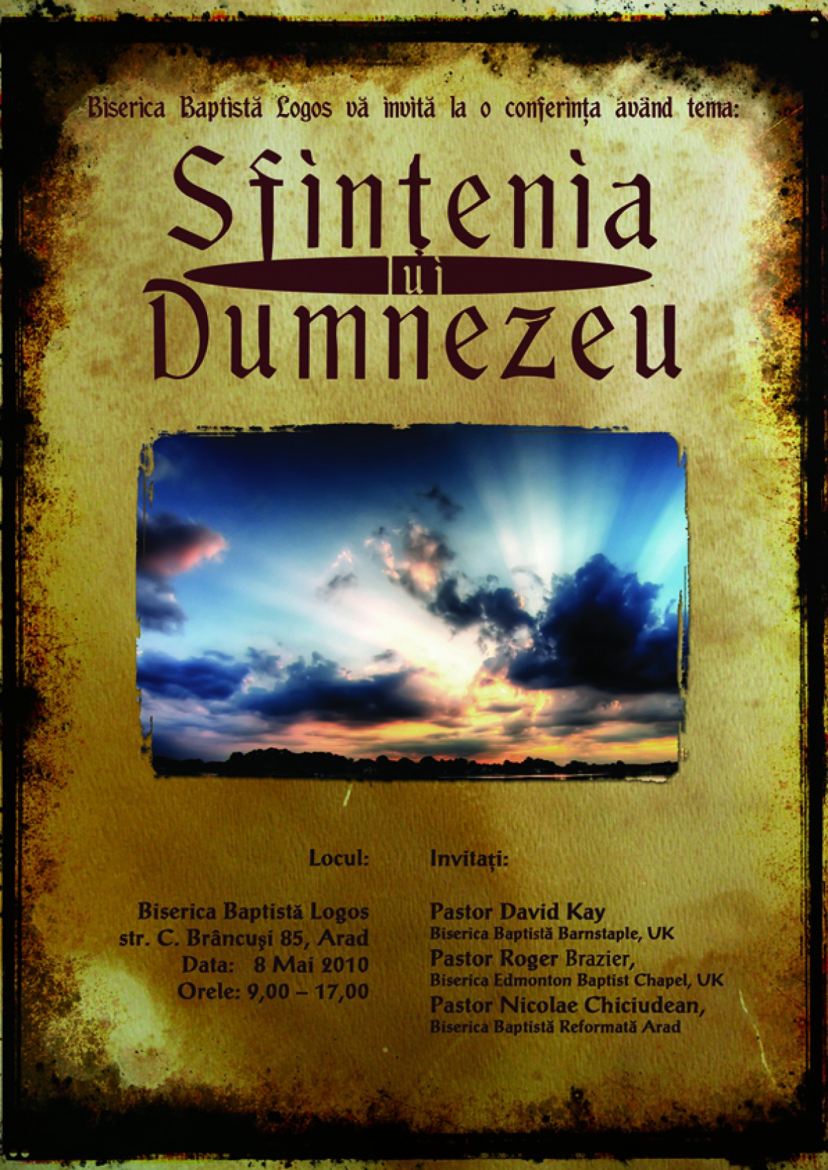 Conferinta „Sfințenia lui Dumnezeu”