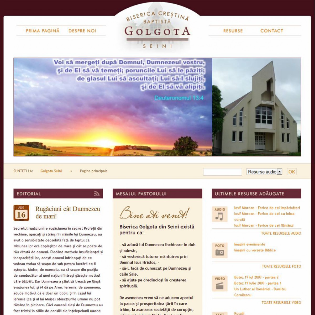 Biserica Creștină Baptistă " GOLGOTA " Seini