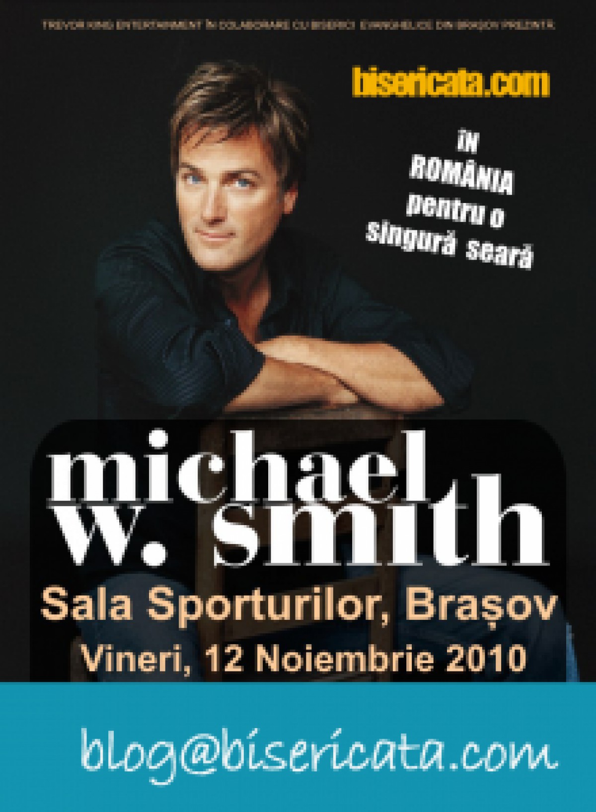 Castiga un bilet la concertul lui Michael Smith la Brasov