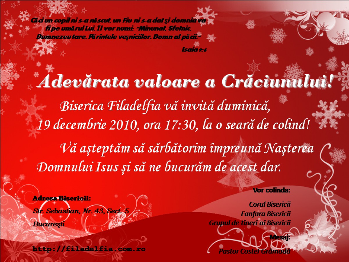 Adevarata valoare a Craciunului