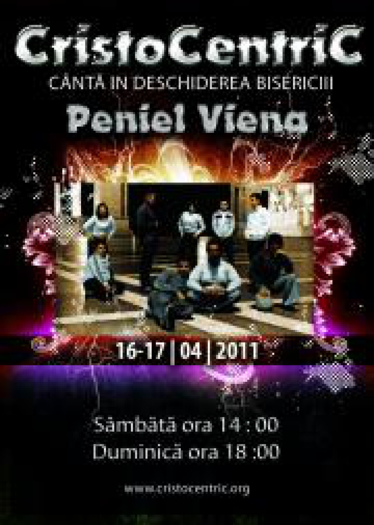 Cristocentric canta in deschiderea bisericii Peniel - Viena