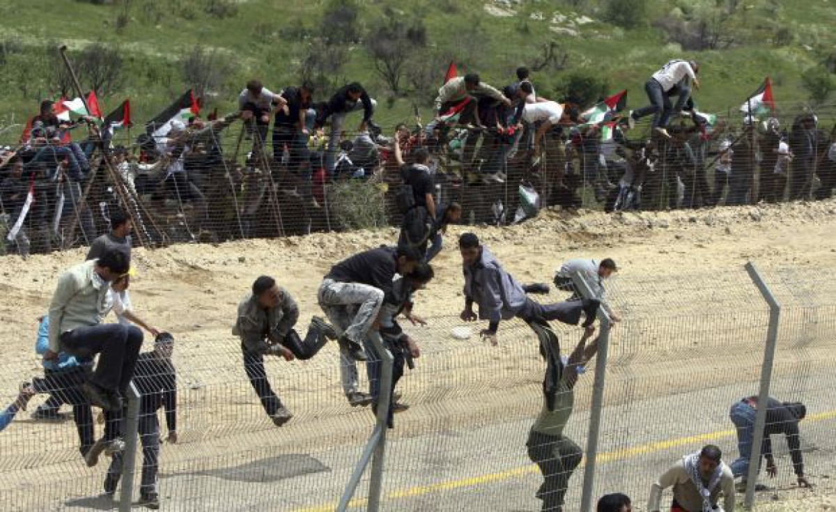 "Primăvara palestiniană" forţează graniţele Israelului