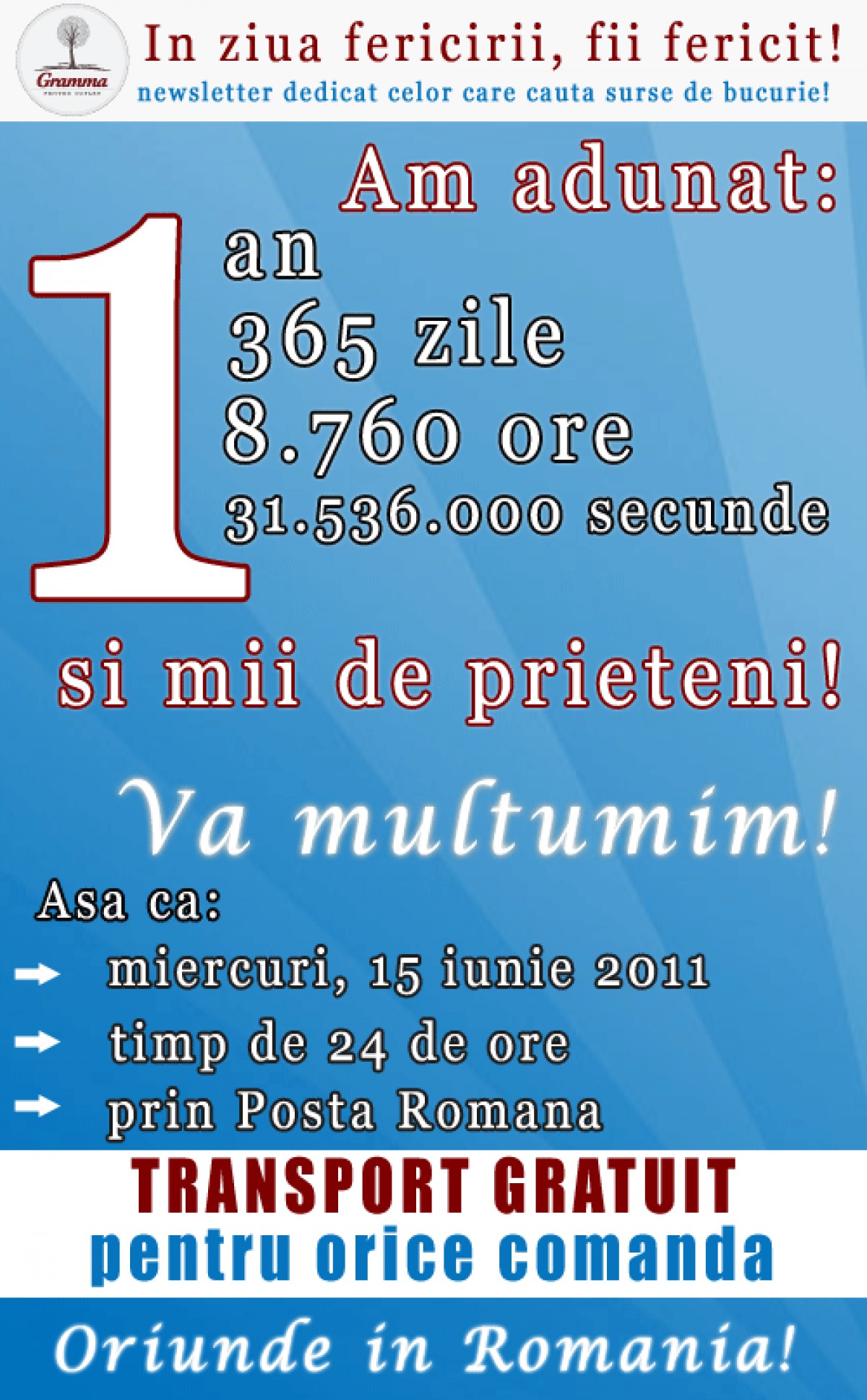 Gramma.ro - primul an de activitate