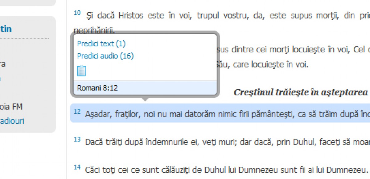 Noutăți la citirea Bibliei online