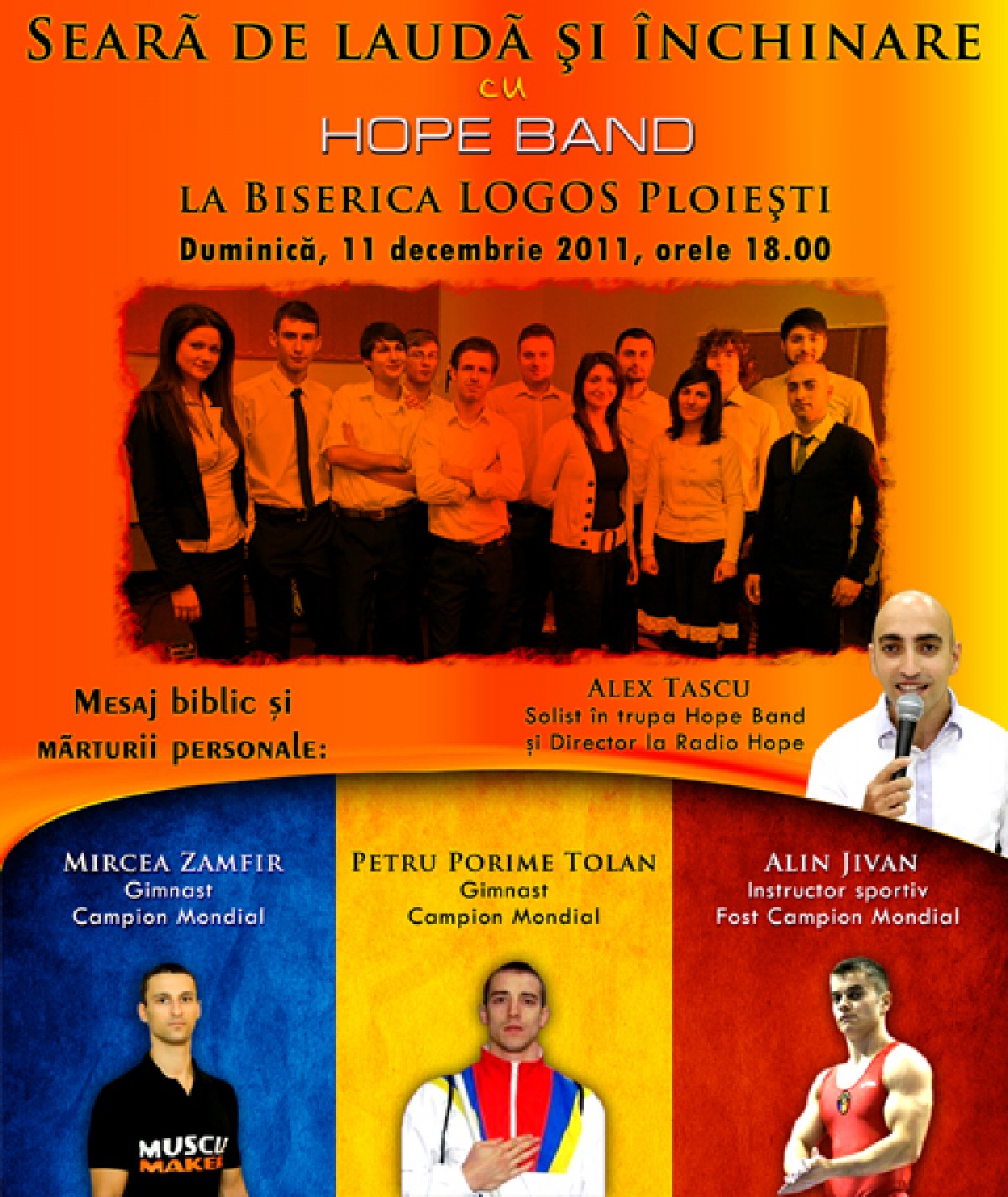 Seara de lauda si inchinare cu HOPE Band la Biserica LOGOS Ploiesti