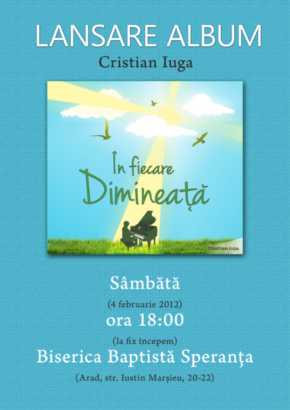 Lansare album Cristian Iuga
