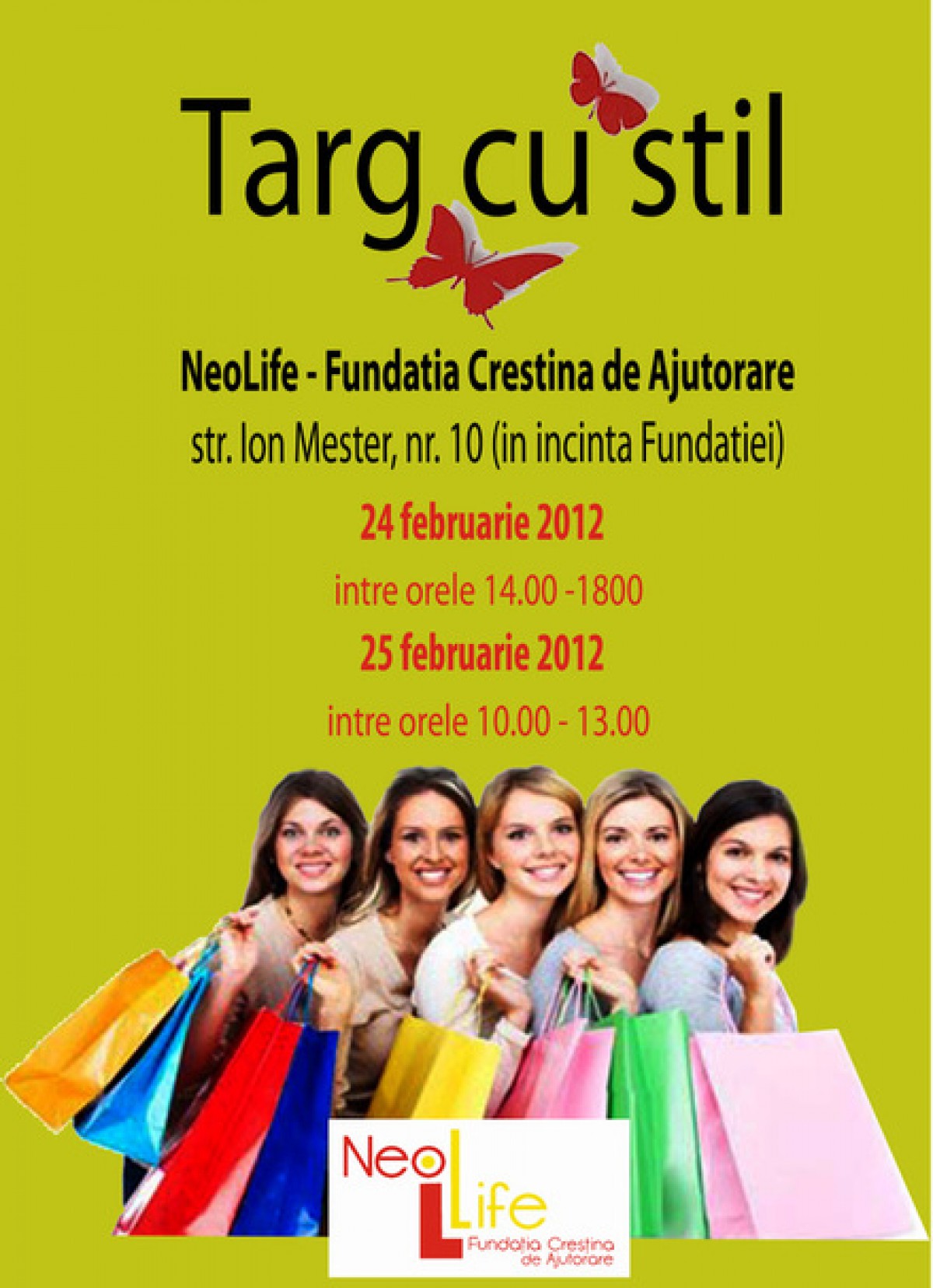 “Targ cu stil” la Fundatia Crestina de Ajutorare, Cluj Napoca