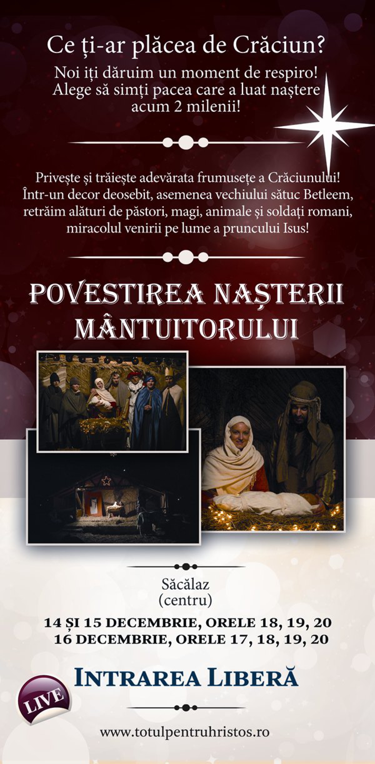 “Povestirea naşterii Mântuitorului” ajuns la ediţia a V – a