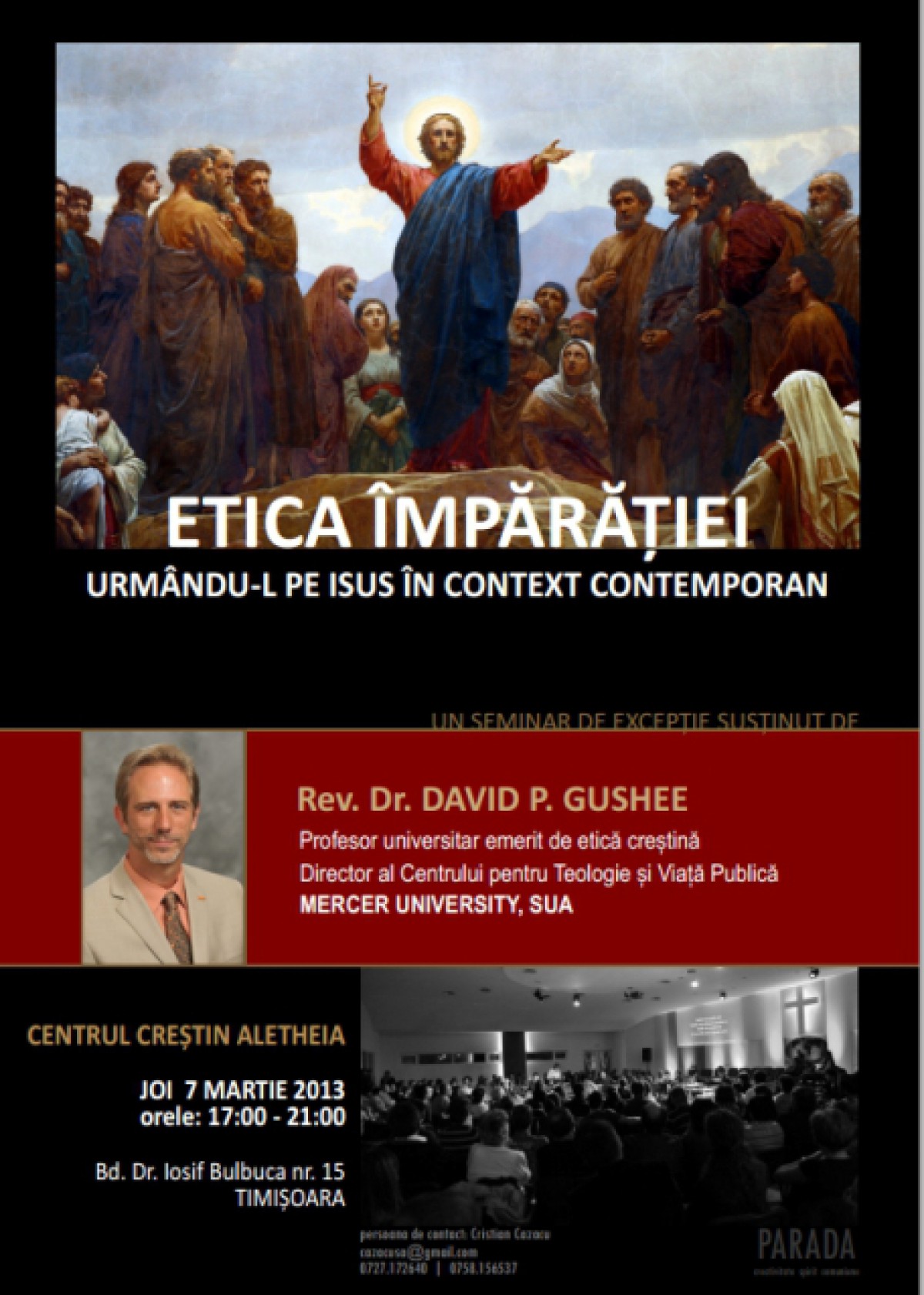 Dr. David P. Gushee la Timisoara