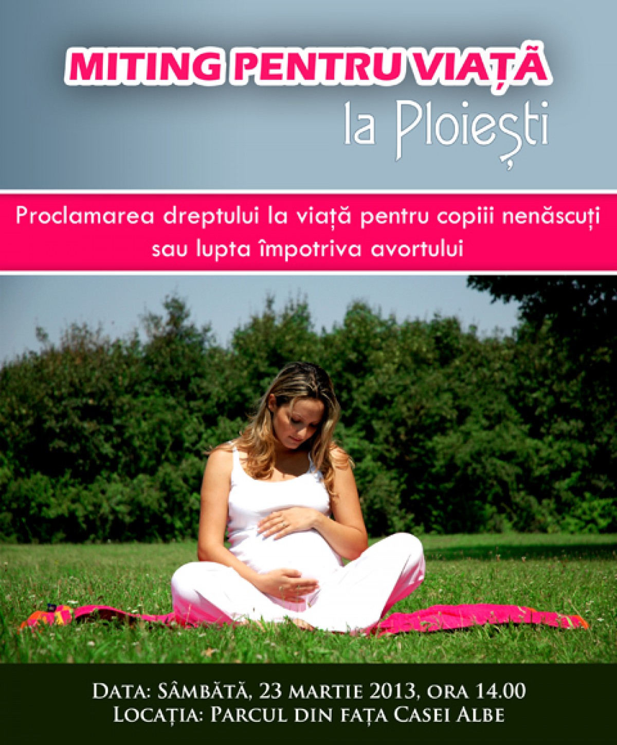 Miting pentru viata la Ploiesti