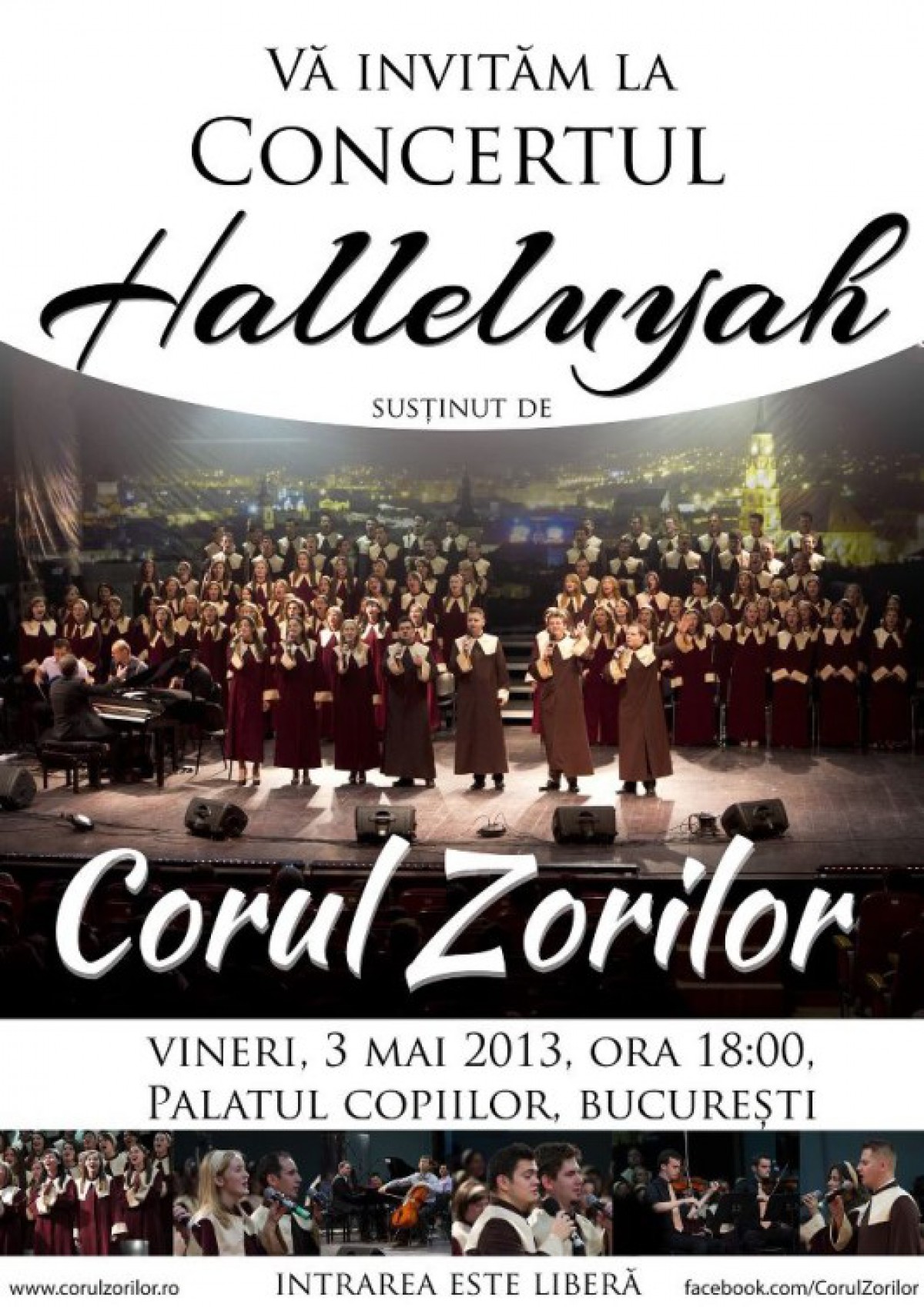 Concert Corul Zorilor la Bucuresti