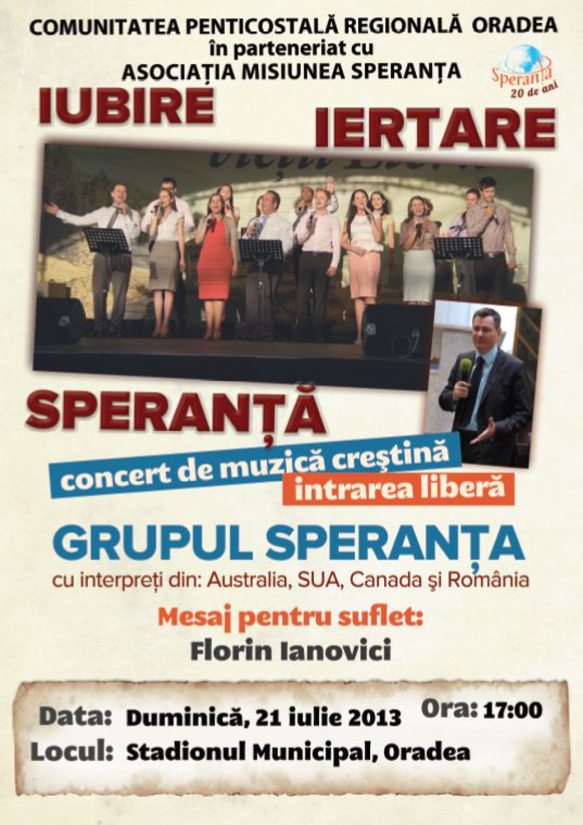 Misiunea SPERANTA in Oradea - 21 Iulie 2013
