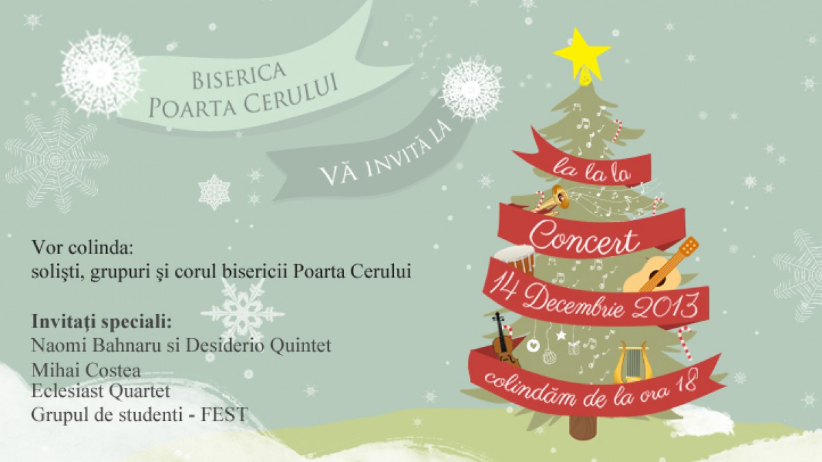 Concert de Colinde la Biserica Poarta Cerului