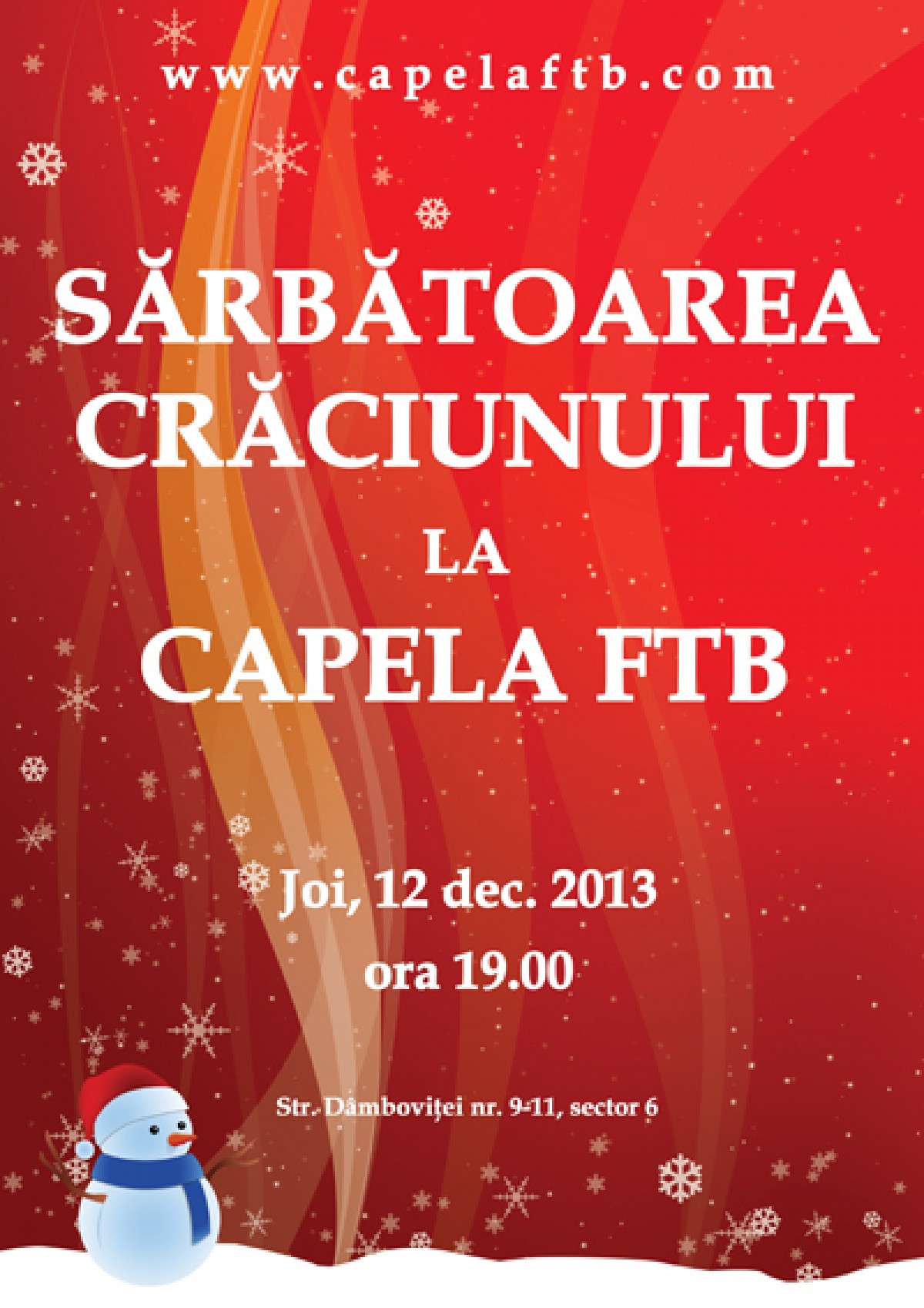 Crăciunul la Capela FTB
