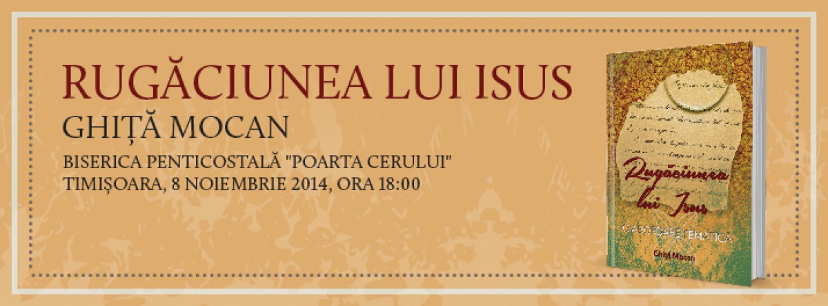 Lansare carte "Rugaciunea Lui Isus"