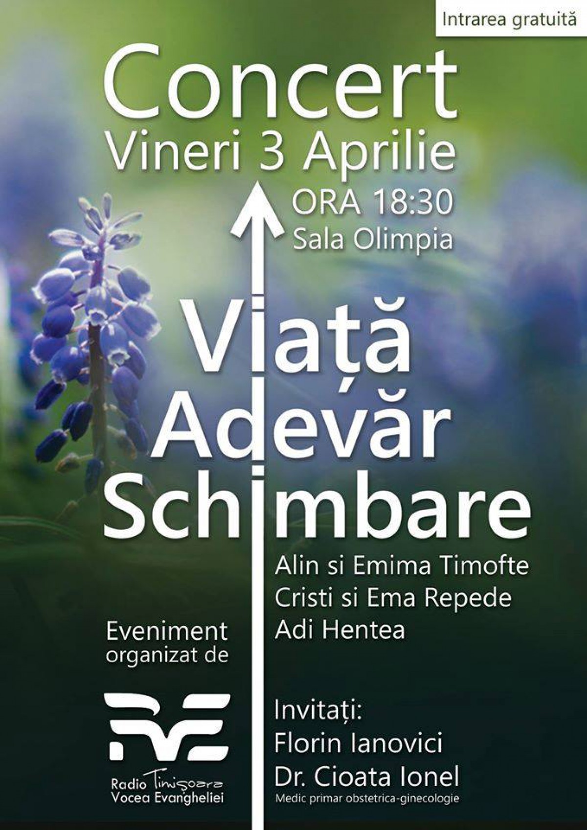 Viață, Adevăr, Schimbare - Concert organizat de RVE Timisoara
