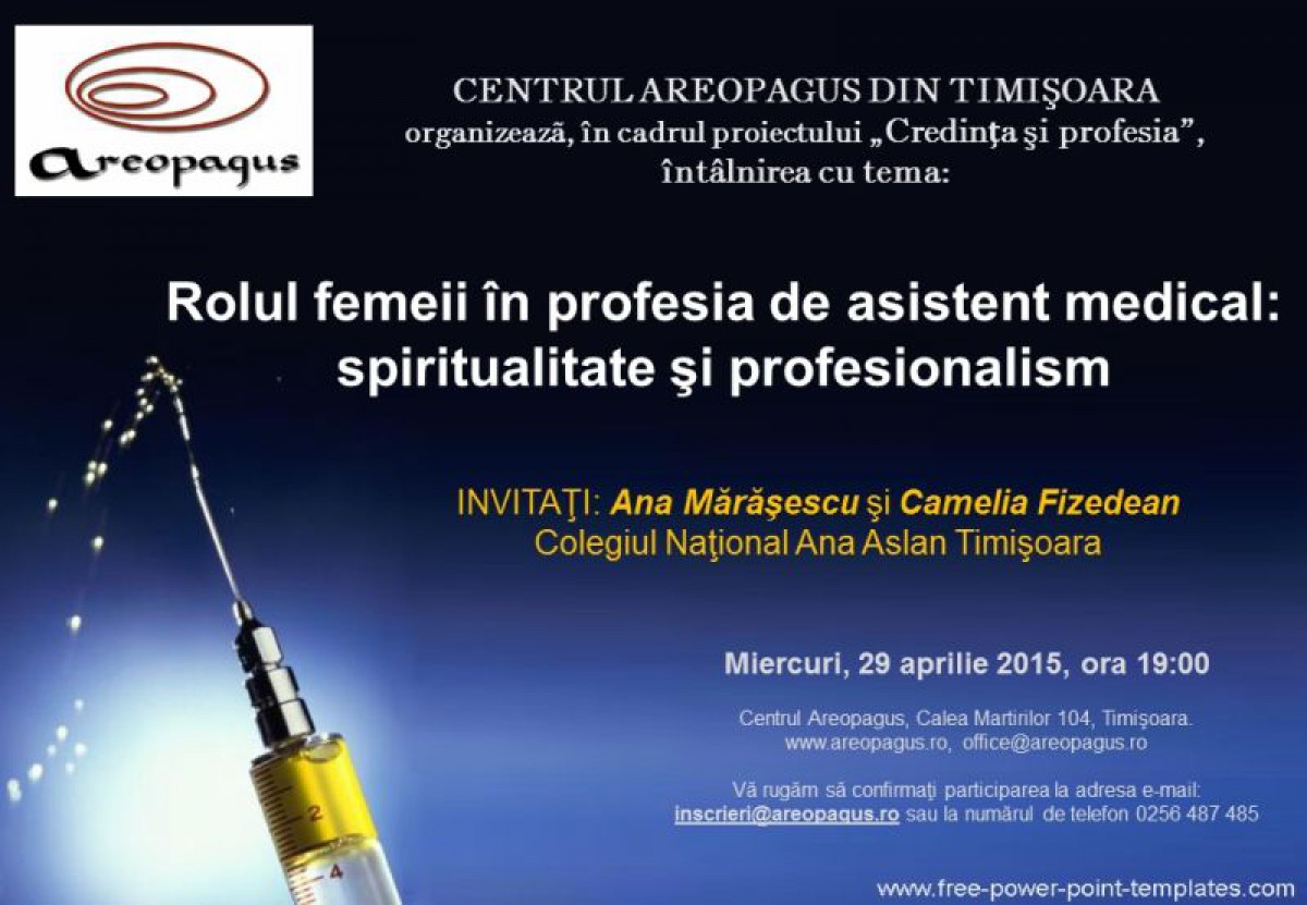 Rolul femeii in profesia de asistent medical: spiritualitate și profesionalism