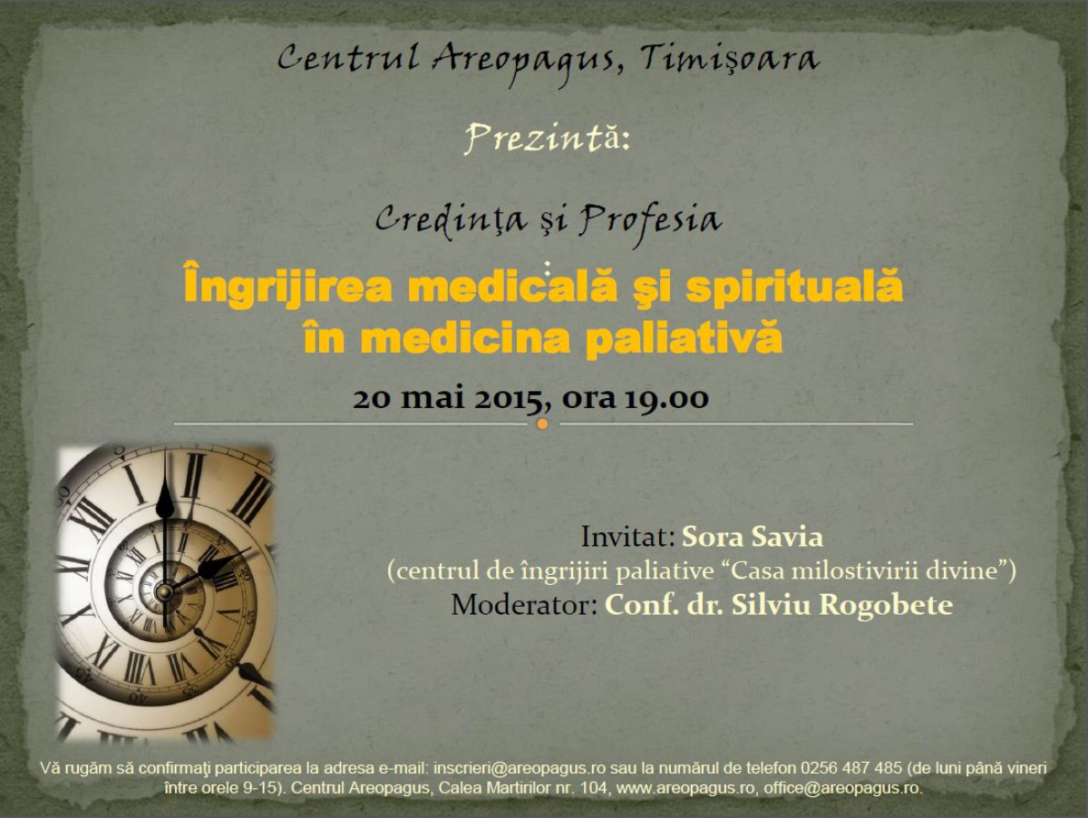 Îngrijirea medicală și spirituală în medicina paliativă