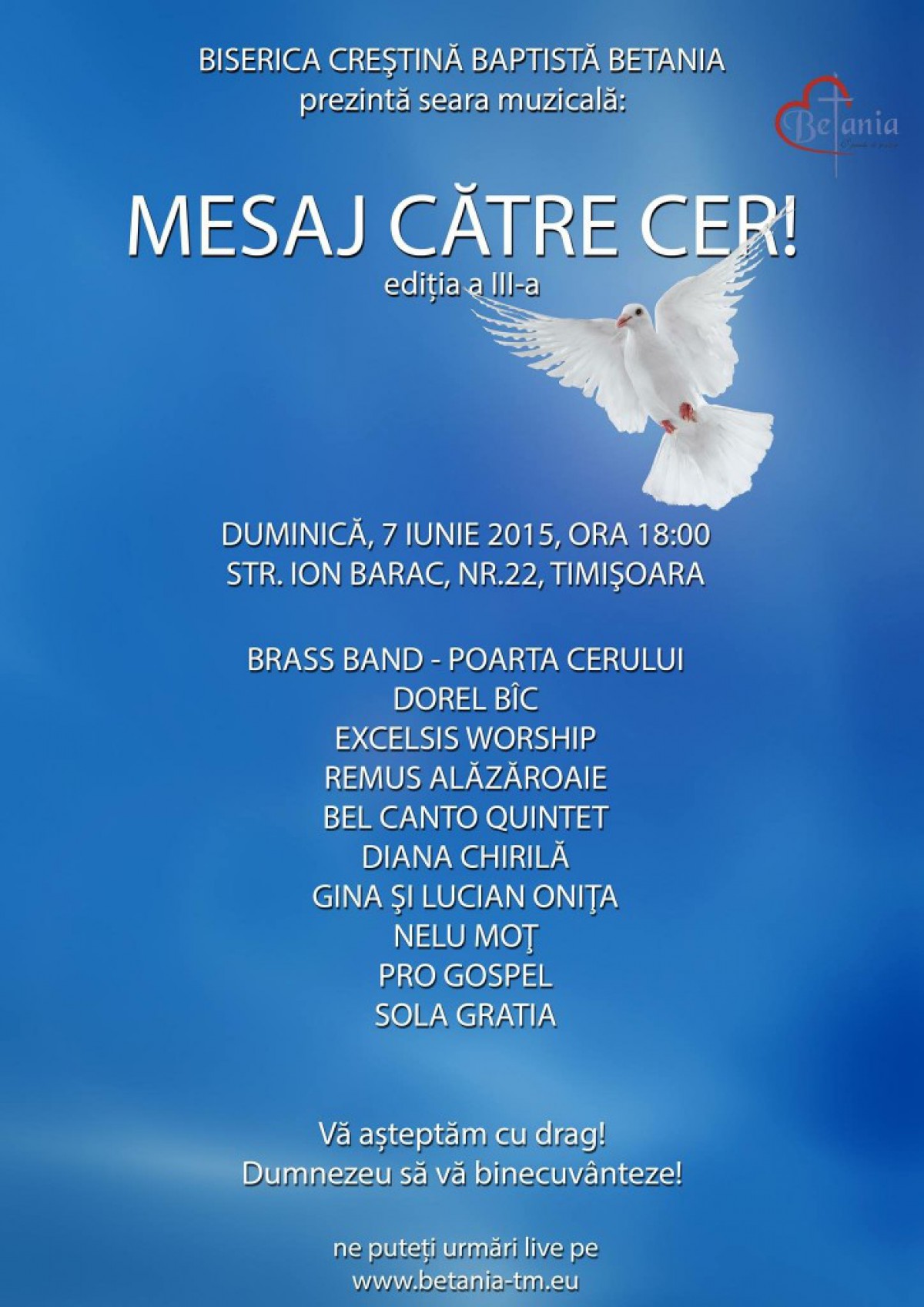 Mesaj către cer, ediția a III -a