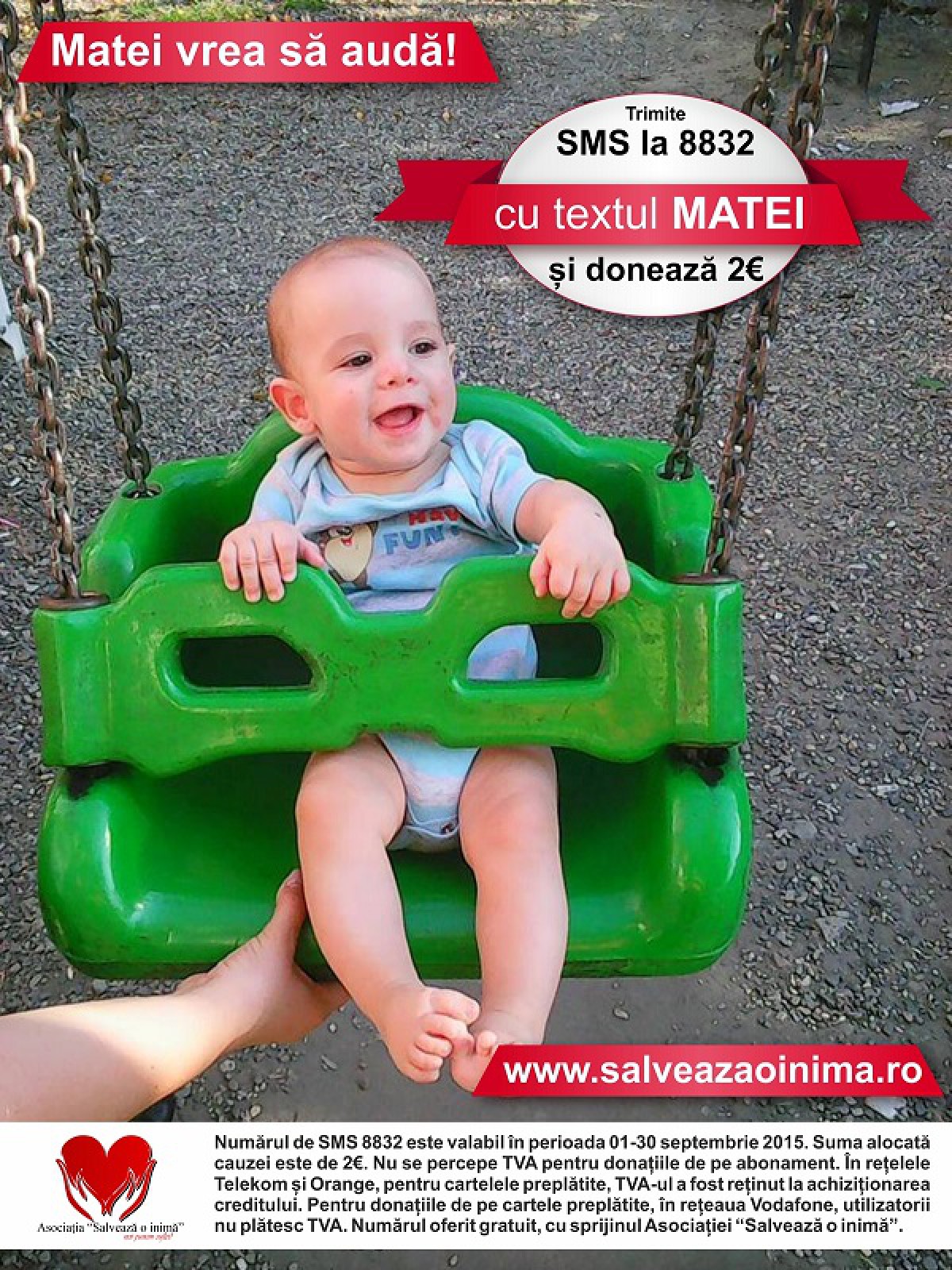 2€ pentru o viață: Ajută-l pe Matei să audă!
