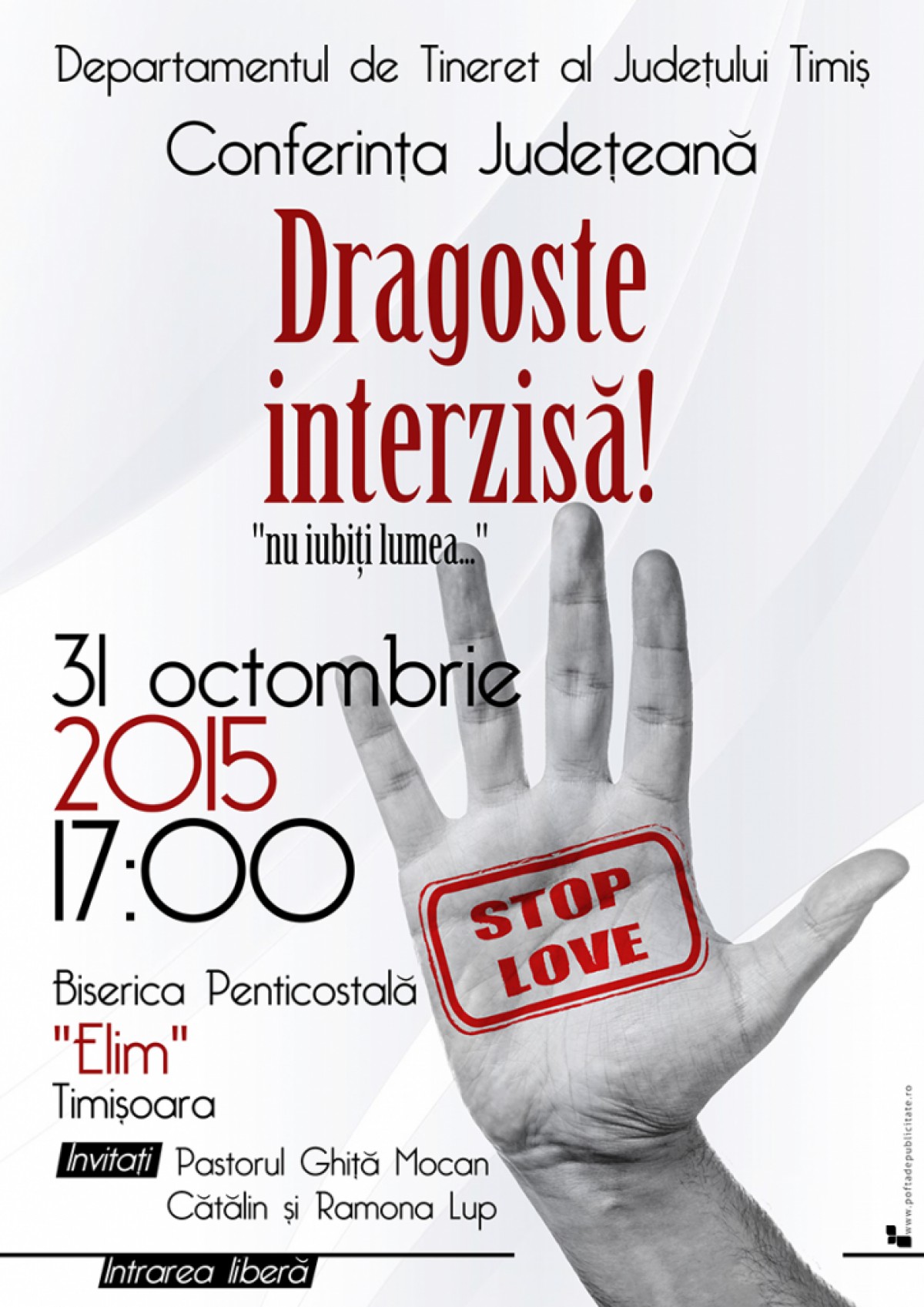 Conferinta Judeteana de Tineret 2015: Dragostea interzisa!