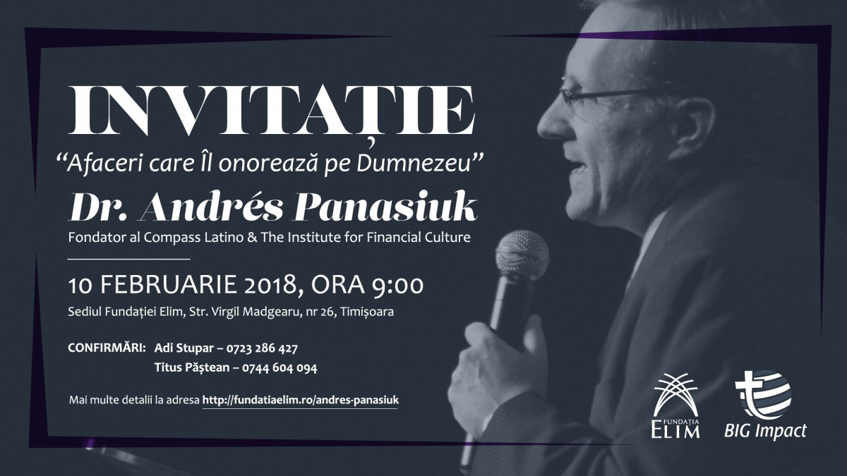 Afaceri care Îl onorează pe Dumnezeu cu Dr. Andrés Panasiuk