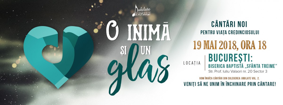 O inimă și un glas, sâmbătă, 19 mai 2018, București