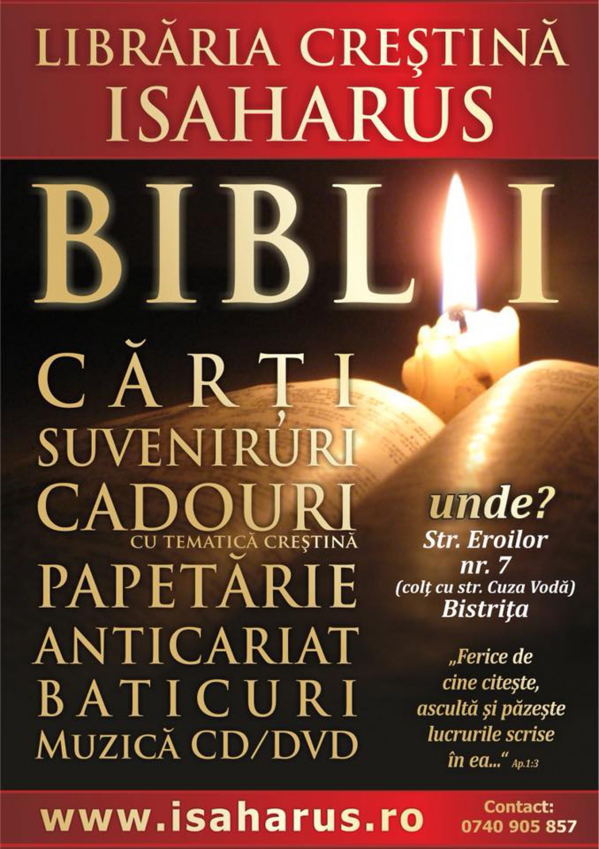 Bistrița va avea o librărie creștină - Librăria Isaharus