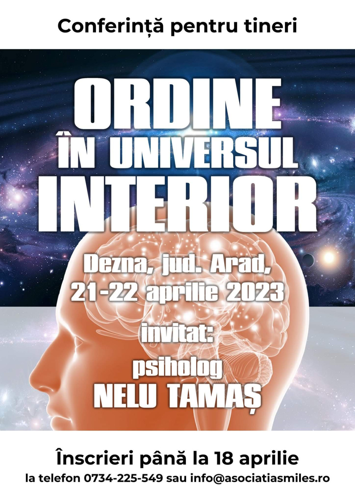 Conferință creștină pentru tineri: Ordine în universul interior