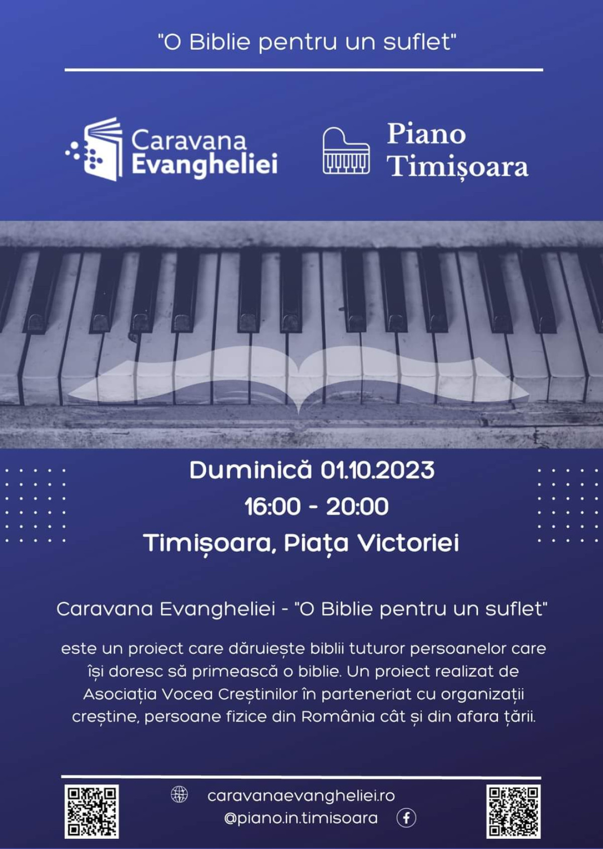 Caravana Evangheliei - O Biblie pentru un suflet la Timișoara