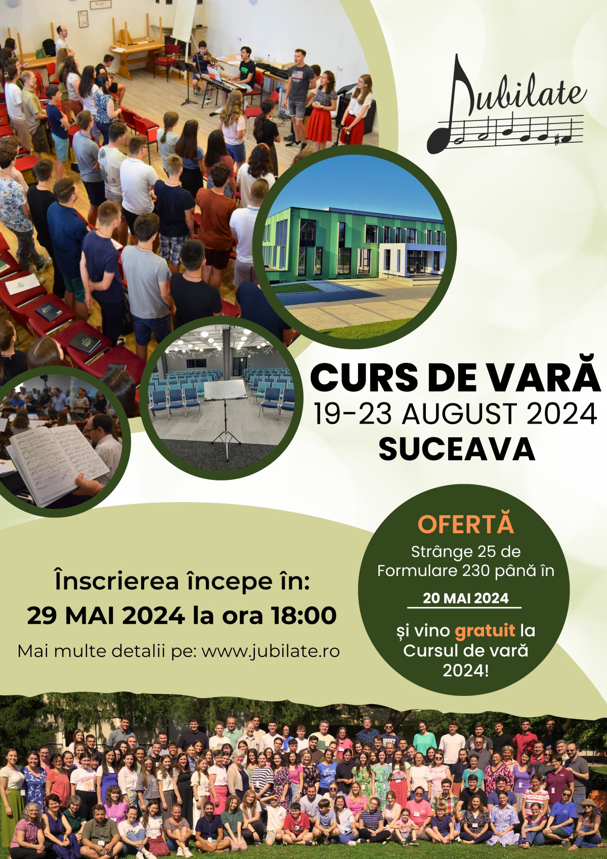 Cursul de vară Jubilate (19-23 august 2024, Suceava)