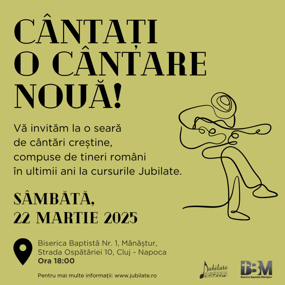 Eveniment special Jubilate - Cântați o cântare nouă