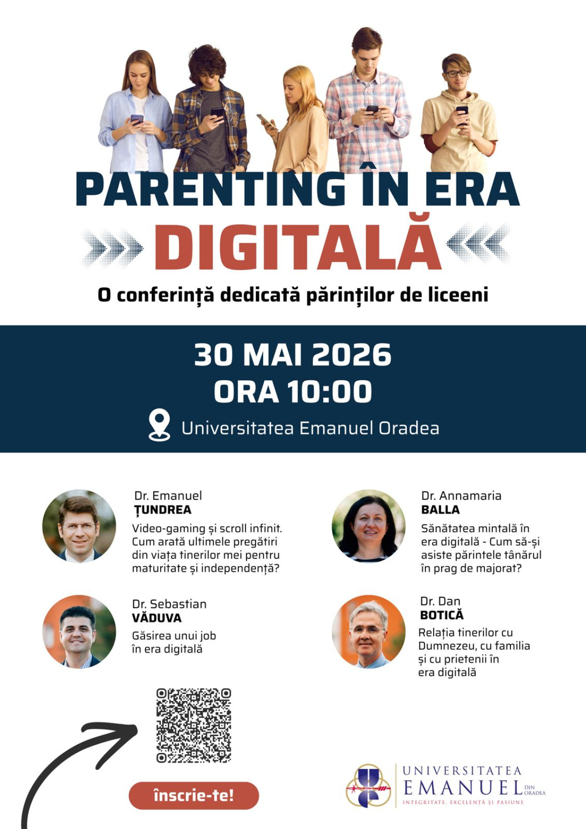 Parenting în era digitală - o conferință dedicată părinților de liceeni